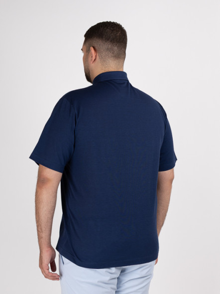 Polo Bleu Coton Pique Capel Grande Taille