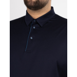 Polo Marine Coton Mercerise Capel Grande Taille marine homme grande taille - Capelstore