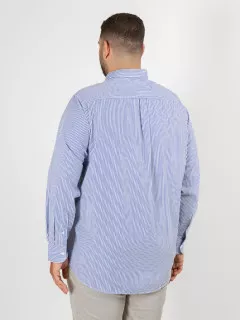Chemise Rayee Tommy Hilfiger Grande Taille bleu homme grande taille - Capelstore