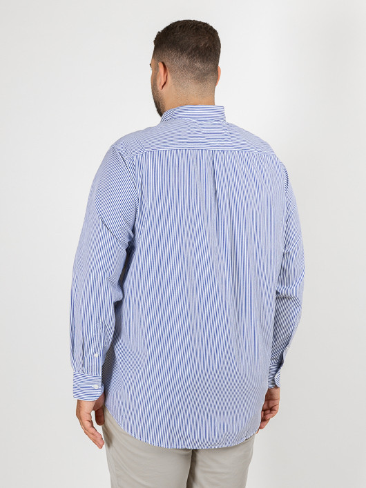 Chemise Rayee Tommy Hilfiger Grande Taille bleu homme grande taille - Capelstore