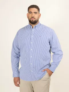 Chemise Rayee Tommy Hilfiger Grande Taille bleu homme grande taille - Capelstore