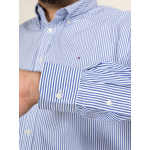 Chemise Rayee Tommy Hilfiger Grande Taille bleu homme grande taille - Capelstore