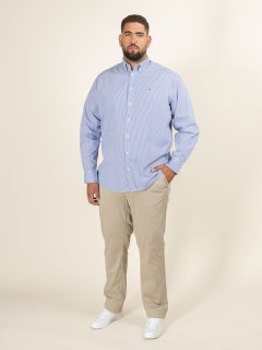 Chemise Rayee Tommy Hilfiger Grande Taille bleu homme grande taille - Capelstore
