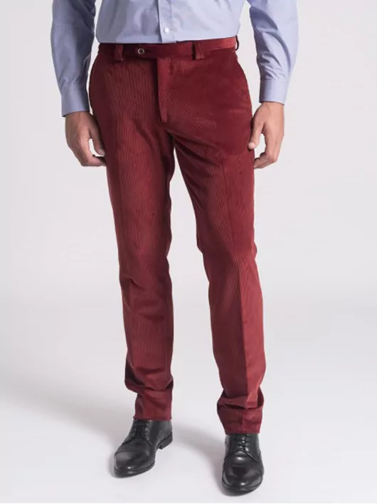 Pantalon Velours Grant Rouge Capel Grande Taille