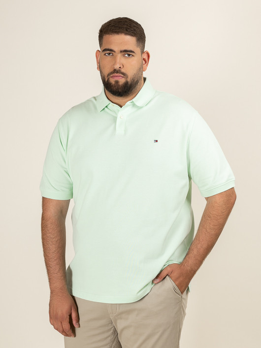Polo Vert Pastel Tommy Hilfiger Grande Taille vert pastel homme grande taille - Capelstore