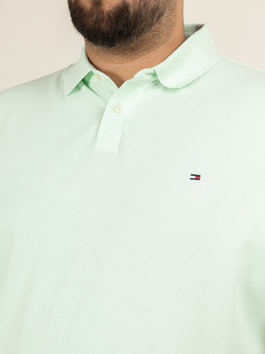 Polo Vert Pastel Tommy Hilfiger Grande Taille vert pastel homme grande taille - Capelstore