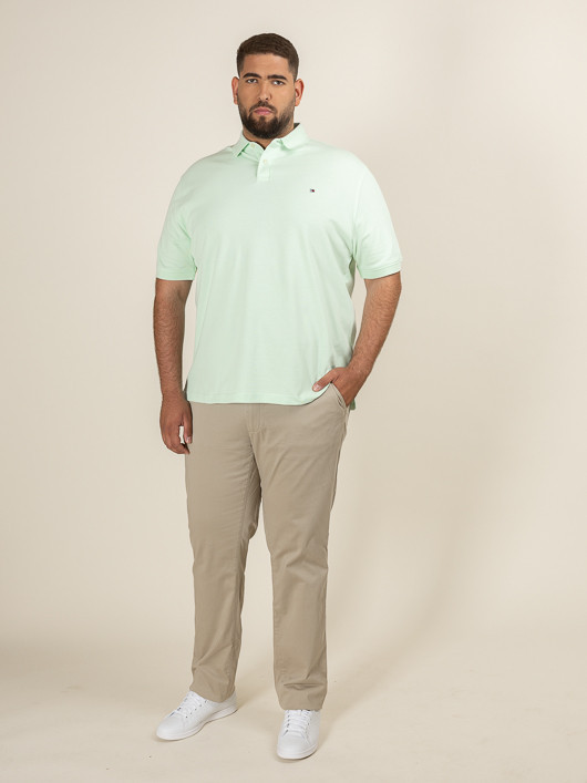 Polo Vert Pastel Tommy Hilfiger Grande Taille vert pastel homme grande taille - Capelstore