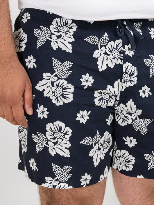 Bermuda Fleurs Tommy Hilfiger Grande Taille marine homme grande taille - Capelstore