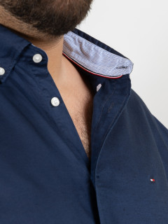 Chemisette Coton/lin Tommy Hilfiger Grande Taille marine homme grande taille - Capelstore