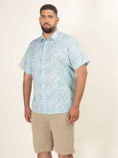 Chemisette Gianno Citrons Capel Grande Taille bleu/jaune/vert homme grande taille - Capelstore