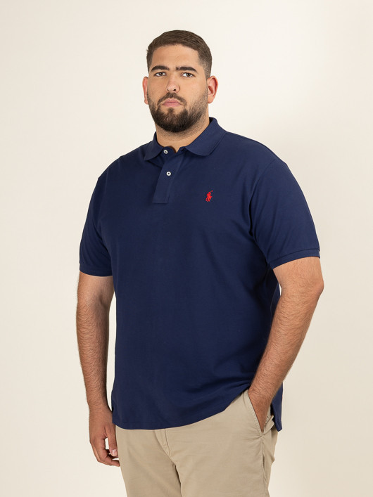 Polo Bleu Marine Ralph Lauren Grande Taille marine homme grande taille - Capelstore