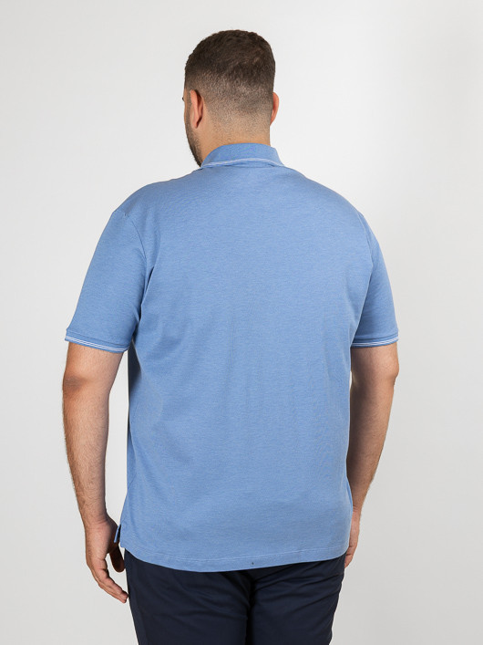 Polo Pique Indigo Paul & Shark Grande Taille bleu indigo homme grande taille - Capelstore
