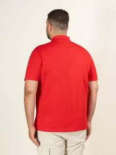 Polo Pique Rouge Paul & Shark Grande Taille  homme grande taille - Capelstore