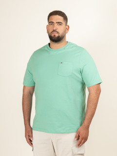 Tee-shirt Vert Avec Poche Tommy Hilfiger Grande Taille vert homme grande taille - Capelstore