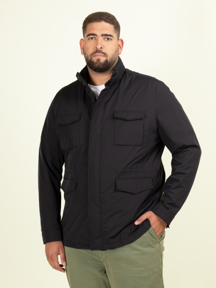 Parka Field Jacket Noire Capel Grande Taille