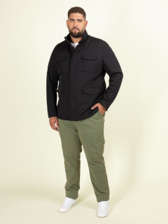 Parka Field Jacket Noire Capel Grande Taille noir homme grande taille - Capelstore