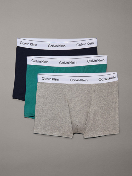 Pack 3 Boxers Noir/vert/bleu Calvin Klein Grande Taille