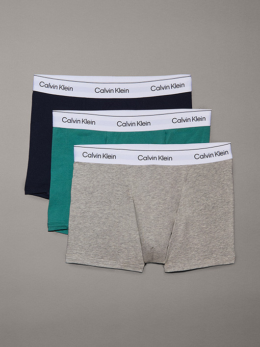 Pack 3 Boxers Noir/vert/bleu Calvin Klein Grande Taille