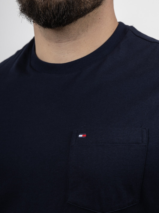 Tee-shirt Avec Poche Tommy Hilfiger Grande Taille marine homme grande taille - Capelstore