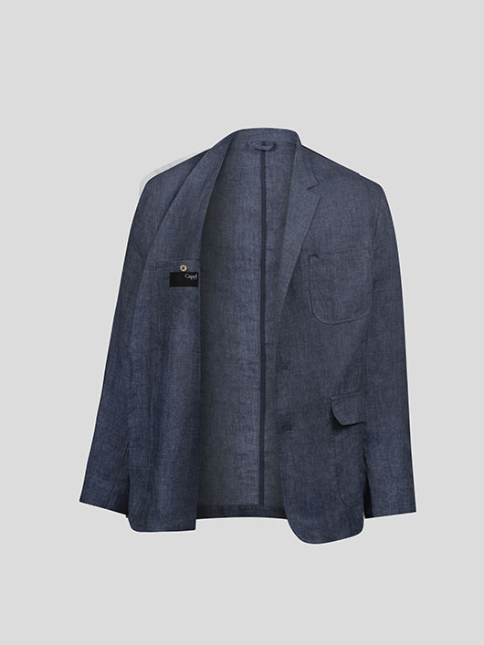 Veste En Lin Bleue Homme Grande Taille Capel veste-en-lin-bleue-homme-grande-taille-capel