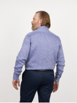 Chemise Marine Paul & Shark Lin Grande Taille marine homme grande taille - Capelstore