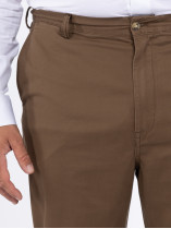 Pantalon Coupe Droite Marron Ralph Lauren Grande Taille