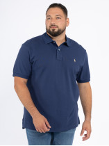Polo Manches Courtes Bleu Marine Ralph Lauren Grande Taille
