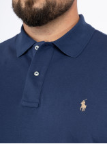 Polo Manches Courtes Bleu Marine Ralph Lauren Grande Taille