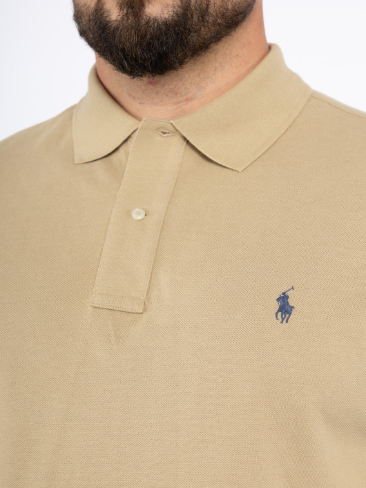 Polo Manches courtes Beige Ralph Lauren Grande Taille