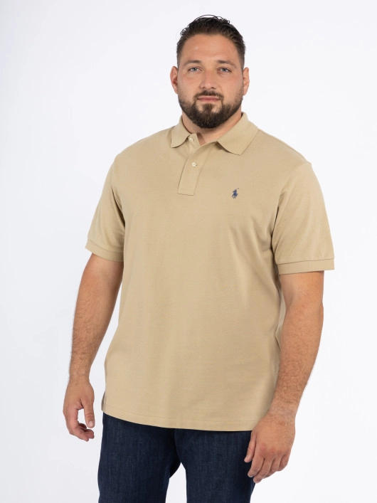 Polo Manches courtes Beige Ralph Lauren Grande Taille
