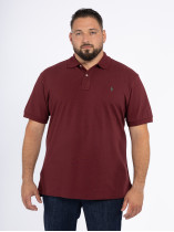 Polo Manches Courtes Bordeaux Ralph Lauren Grande Taille