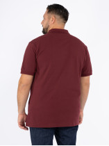 Polo Manches Courtes Bordeaux Ralph Lauren Grande Taille