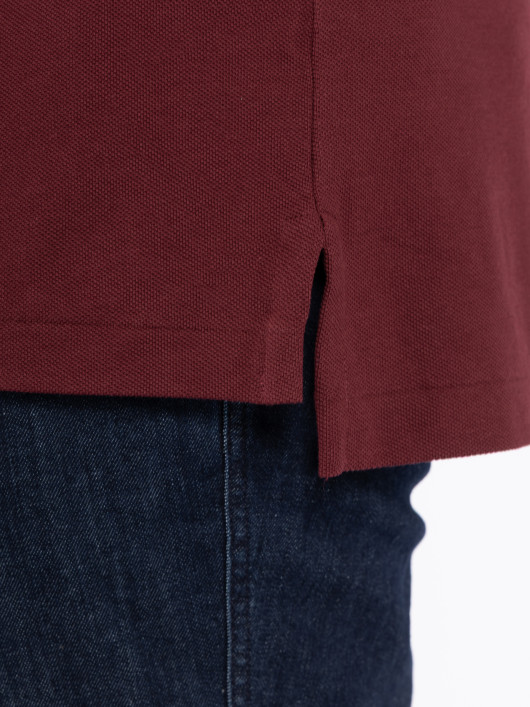 Polo Manches Courtes Bordeaux Ralph Lauren Grande Taille