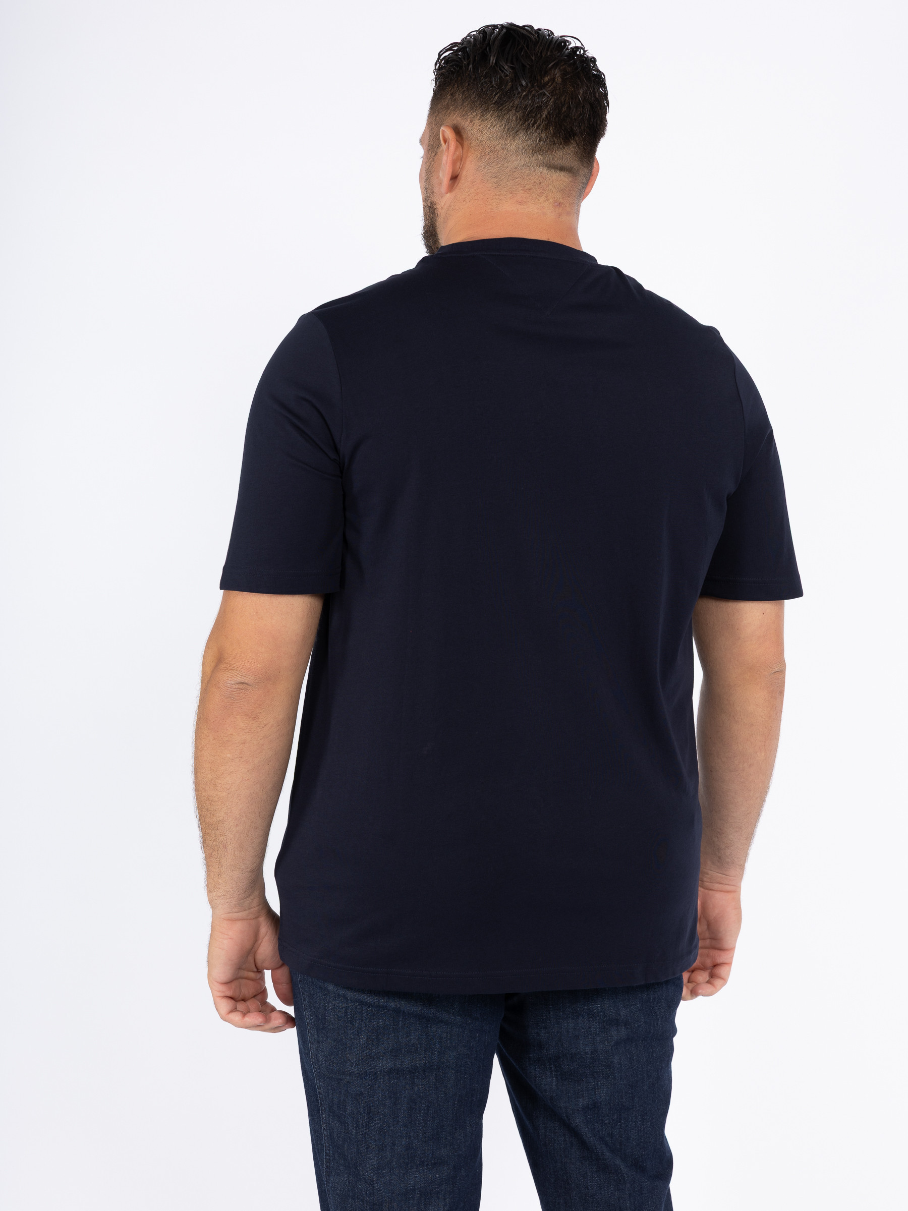 T-shirt Bleu Marine Brillant Et Argenté Morgan Taille M - Occasion Très Bon état