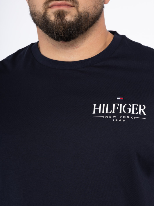 Tee-shirt Bleu Marine Logo Tommy Hilfiger Grande Taille