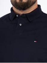 Polo Bleu Marine Maille Piquée Tommy Hilfiger Grande Taille