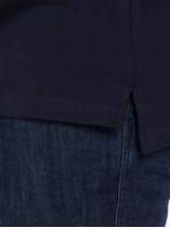 Polo Bleu Marine Maille Piquée Tommy Hilfiger Grande Taille