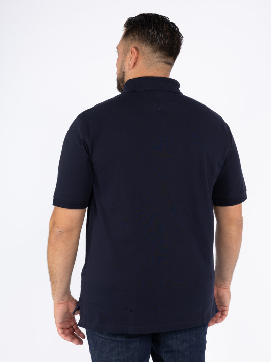 Polo Bleu Marine Maille Piquée Tommy Hilfiger Grande Taille