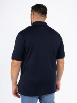 Polo Bleu Marine Mailles Interlock Tommy Hilfiger Grande Taille