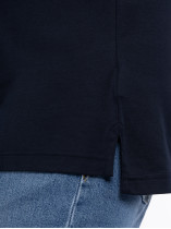 Polo Bleu Marine Mailles Interlock Tommy Hilfiger Grande Taille