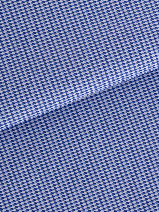 Chemise Double Retors à Micro Motifs Pieds De Poule Capel Grande Taille