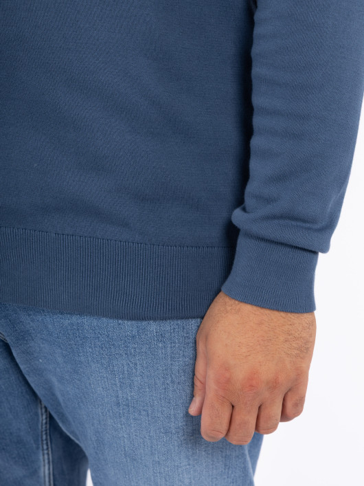 Cardigan Jersey Bleu Zippé Tommy Hilfiger Grande Taille