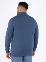 Cardigan Jersey Bleu Zippé Tommy Hilfiger Grande Taille