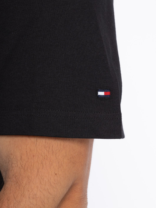 Tee-shirt Noir Drapeau Tommy Hilfiger Grande Taille