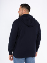 Sweat Zippé Bleu Marine Tommy Hilfiger Grande Taille