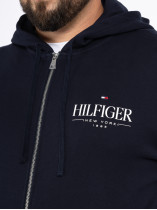 Sweat Zippé Bleu Marine Tommy Hilfiger Grande Taille