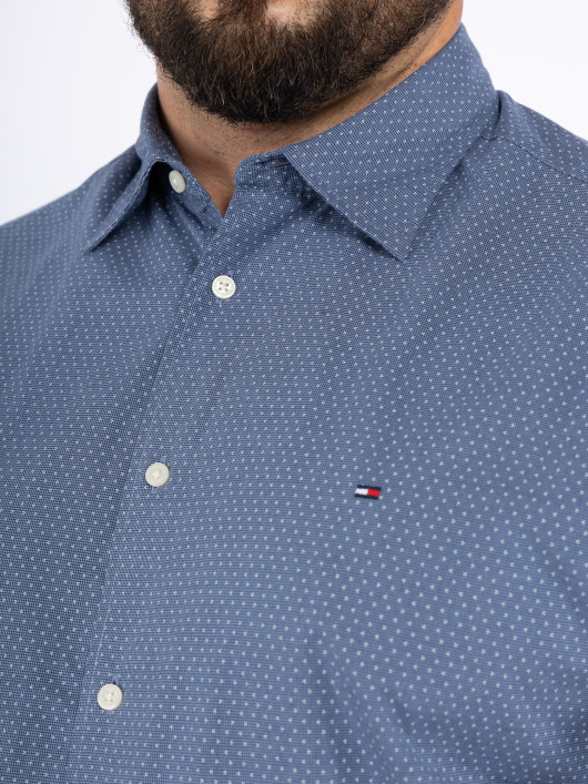 Chemise Micros Motifs Tommy Hilfiger Grande Taille