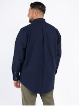 Chemise Oxford Bleue Marine Tommy Hilfiger Grande Taille