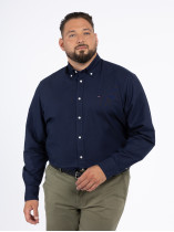 Chemise Oxford Bleue Marine Tommy Hilfiger Grande Taille
