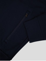 Sweat Zippé Col Droit Bleu Marine Ralph Lauren Grande Taille  - Capelstore
